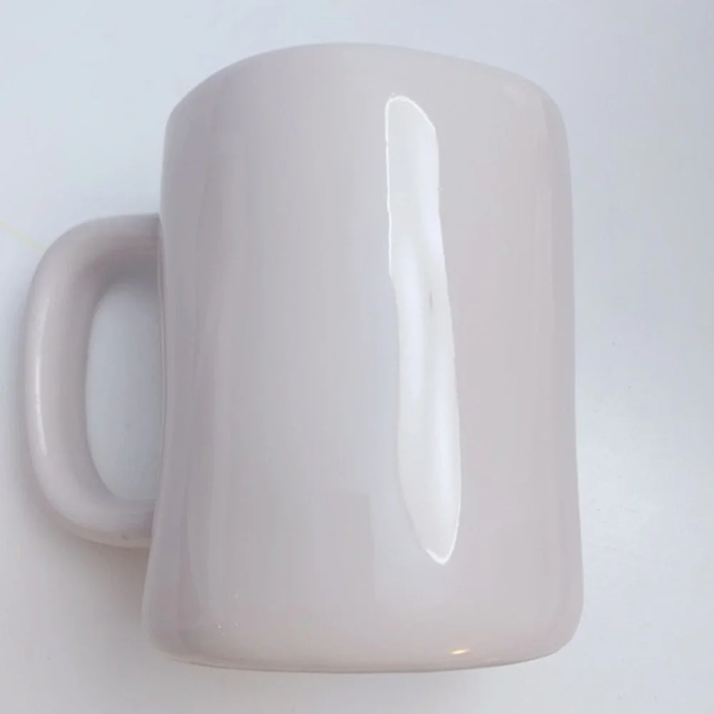 NWOT Rae Dunn Artisan Collection by Magenta White & Black “Gulp” Coffee Mug